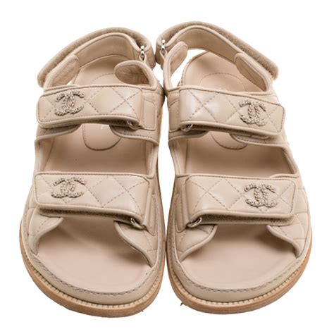 sandales chanel corde beige|Chanel sandals official website.